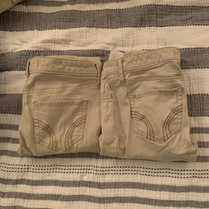 2 pairs of Hollister khakis